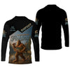 Maxcorners I'd Rather Be Fishing, Bigfoot Fishing UPF Shirts, Funny Men Fishing Shirt, Long Sleeve Fishing Shirts