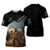 Maxcorners I'd Rather Be Fishing, Bigfoot Fishing UPF Shirts, Funny Men Fishing Shirt, Long Sleeve Fishing Shirts