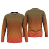 Maxcorners Orange Brook Trout Skin UPF Fishing Shirts, Hooded Sun Shirt, Personalized Fishing Gifts, UV Shirts