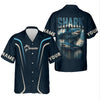 Maxcorners Shark Performance Fishing Shirts, Custom Fishing Shirts, Fishing UPF Shirts, Men's Fishing Shirt