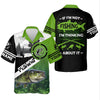 Maxcorners Personalized Bass Fishing Shirt, If I'm Not Fishing I'm Thinking About It Shirt, Fishing UPF Shirts