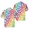 Maxcorners Rainbow Shamrock St Patrick's Day Golf Shirt, Golf Tops For Men, Polo Shirts For Men, Golf Shirts For Men