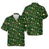 Maxcorners St Patrick's Day Leprechaun Golf Pose Irish Flags Shamrock Golf Shirt, Golf Tops For Men, Golf Shirts For Men