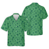 Maxcorners Leprechaun Hat Shamrock Beer Dark Green Seamless Pattern St. Patrick’s Day Golf Shirt, Golf Shirts For Men