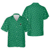 Maxcorners Vitamin G Shamrock Pattern Golf And Beer Green Golf Shirt, St Patrick's Day Golf Shirt, Polo Shirts For Men