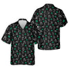 Maxcorners Stick Figure Golf Pose St Patrick's Day Shamrock Black Golf Shirt, Polo Shirts For Men, Golf Shirts For Men