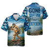Maxcorners Gone Squatchin And Catchin - Bigfoot Fishing Shirt, Fishing UPF Shirts, Funny Fishing Shirt