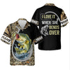 Maxcorners Love It When The Line Bends, Fishing UPF Shirts, Funny Fishing Shirt