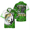 Maxcorners Personalized I Love It When She Bends Over UPF Fishing Shirt, Custom Name