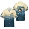 Maxcorners Fishing Is My Therapy Navy And Beige Fishing UPF Shirts, Gift For Fisherman, Fishing Shirts For Men