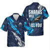 Maxcorners Sharks Will Kill You Performance Fishing Shirts, SPF Shirt For Men, Presents For Fishermen