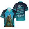 Maxcorners Gone Fishing Be Back Bigfoot Blue Fishing Shirt, SPF Shirt For Men, Gift For Fisherman, Men's Fishing Shirt