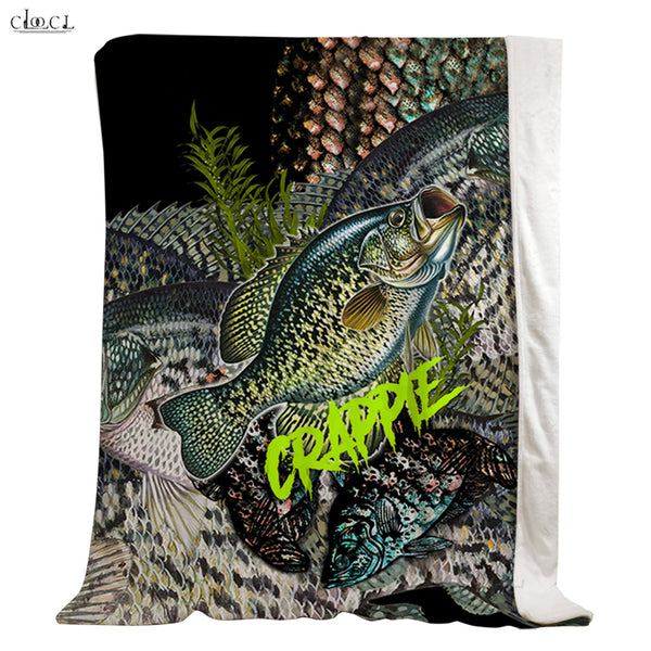 Maxcorners Crappie Fishing 3D Quilt - Blanket