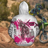 Maxcorners Motocross Xtreme ( Pink White ) Customize Name 3D Shirts