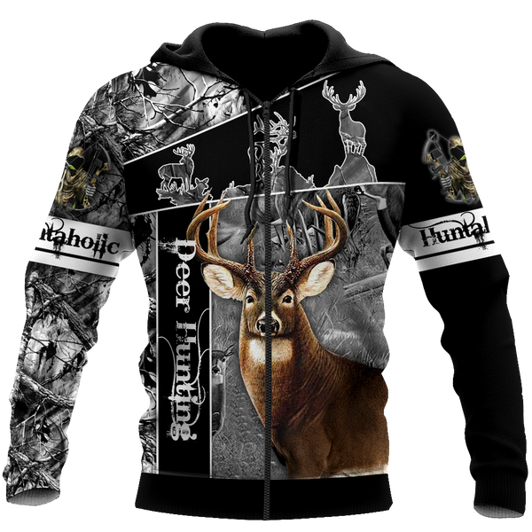 Max Corner Huntaholic 3 Deer Hunting 3D All Over Printed Shirts Gift For Hunter