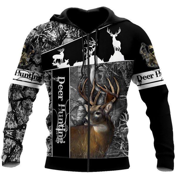 Max Corner Huntaholic 5 Deer Hunting 3D All Over Printed Shirts Gift For Hunter