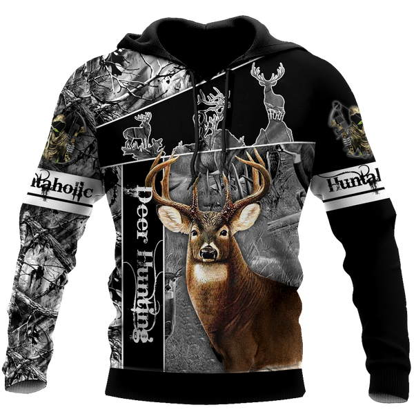 Max Corner Huntaholic 3 Deer Hunting 3D All Over Printed Shirts Gift For Hunter