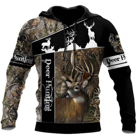 Max Corner Huntaholic 2 Deer Hunting 3D All Over Printed Shirts Gift For Hunter
