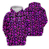 Maxcorners Purple Skull Gothic Pattern Hawaiian Golf Shirt, Women’s Golf Polo, Printed Golf Shirt LM1507