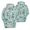 Maxcorners Women's Mele Kalikimaka Surfing Santa Golf Shirt, Christmas Golf Shirt, Women’s Golf Apparel LM1507