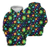 Maxcorners The Star And The Shamrock Rainbow Glitter St Patrick's Golf Shirt, Women's Golf Tops, Ladies Golf Polos