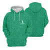 Maxcorners Shamrock Beer Lucky Four Leaf Clover St Patrick Day Golf Shirt, Women's Golf Shirts, Ladies Golf Polos