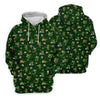 Maxcorners St Patrick's Day Leprechaun Golf Pose Shamrock Golf Shirt, Fun Women's Golf Shirts, Ladies Golf Polos