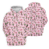 Maxcorners Pink Western Boots Roses Cactus Pattern Hawaiian Golf Shirt, Printed Golf Shirt, Women’s Golf Apparel LM1507