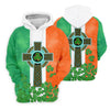 Maxcorners Celtic Cross Knotwork St Patrick's Day Shamrock Golf Shirt, Men's Golf Polo Shirts, Golf Shirts For Men