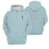 Maxcorners St Patrick's Day Shamrock Golf And Beer Blue And White Golf Shirt, Women's Golf Tops, Ladies Golf Polos