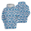 Maxcorners Blue Ocean Wave Pattern Golf Shirt, Women’s Golf Tops, Golf Shirts For Women, Printed Golf Shirt LM1507