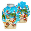 Maxcorners Funny Santa Beach Party Women's Golf Shirt, Christmas Golf Shirt, Women’s Golf Apparel LM1507