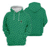 Maxcorners Vitamin G Shamrock Pattern Golf And Beer Green Golf Shirt, St Patrick's Day Golf Shirt, Polo Shirts For Men