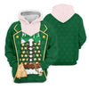 Maxcorners St Patrick's Day Green Leprechaun Costume Print Golf Shirt, Ladies Golf Polos, Golf Shirt For Women
