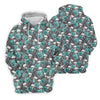 Maxcorners Teal Rose Skull Gothic Pattern Golf Polo Shirt, Ladies Golf Shirt, Golf Polo For Women LM1507