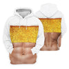 Maxcorners Bubbly Beer Foam Faux Abs Sleeveless Crop Golf Shirt, Golf Tops For Women, Ladies Golf Top LM1507