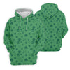 Maxcorners Leprechaun Hat Shamrock Beer Dark Green Seamless Pattern St. Patrick’s Day Golf Shirt, Golf Shirts For Men