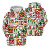 Maxcorners Women's Mele Kalikimaka Hawaiian Christmas Golf Shirt, Tropical Santa Holiday Golf Shirt, Women’s Golf Polo LM1507