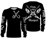 Maxcorners Customize Name Fish Reaper Fishing 3D Shirts