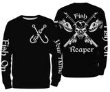 Maxcorners Customize Name Fish Reaper Fishing 3D Shirts