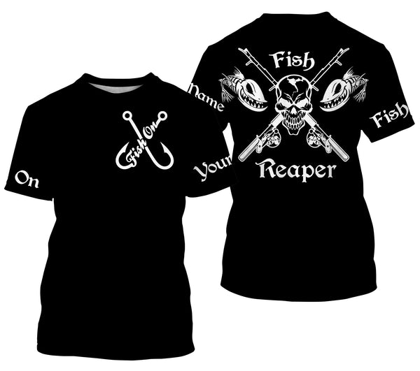 Maxcorners Customize Name Fish Reaper Fishing 3D Shirts