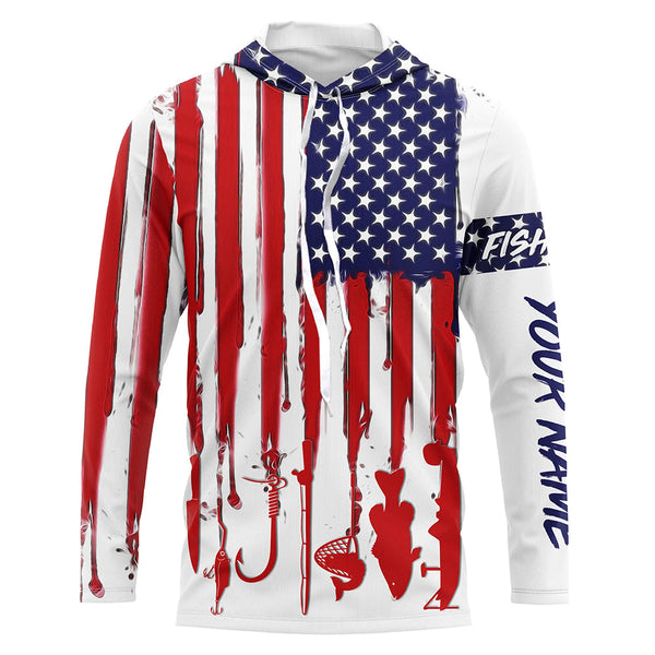 Maxcorners Fishing Flag Us Customize Name 3D Shirts