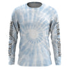 Maxcorners Personalized spiral tie dye Long sleeve performance Fishing Shirts, Fishing gifts for Fishing lovers LM0201