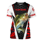 Maxcorners Bass Fishing Jerseys For Fishing Team 3D Shirts Customize Name