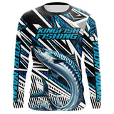 Maxcorners King Mackerel Fishing Custom Long Sleeve Performance Shirts, Kingfish Saltwater Fishing Shirt LM2408