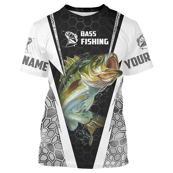 Maxcorners Customized Name Bass Fishing 3D Shirts