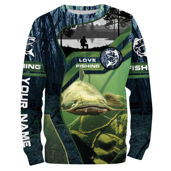 Maxcorners Personalized Fishing 3D Shirt Flathead Catfish