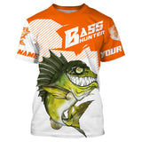 Maxcorners Angry Largemouth Bass Fishing Customize Name 3D Shirts