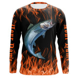 Maxcorners King Salmon Halloween Fishing Customize Name 3D Shirts