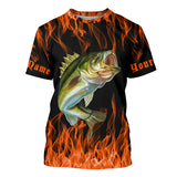 Maxcorners Bass Halloween Fishing Customize Name 3D Shirts